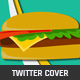 Flat Burger Shop Twitter Cover