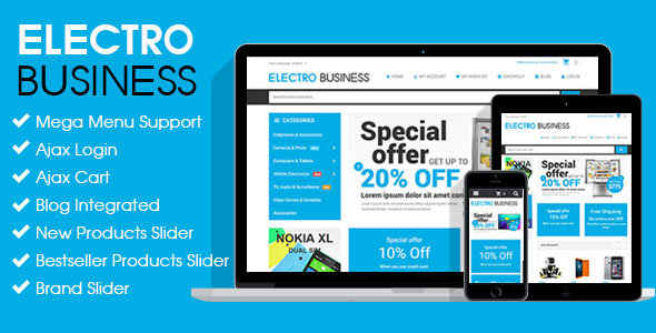 Electronics - Responsive Magento Theme