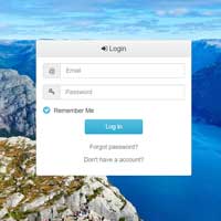 Bootstrap Login, Signup and Newsletter form