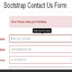 Bootstrap Contact Us Form With PHP