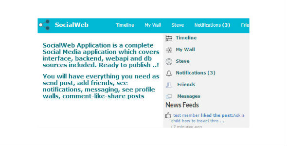 SocialWeb Application