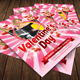 Valentine's Day Party Flyer Template