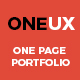 Oneux One Page Portfolio Template