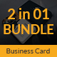 Guitar Musician Business Card Bundle 2 in 1
