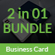 Corporate Business Card Bundle 2 in 1