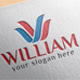 W Brand Logo Template