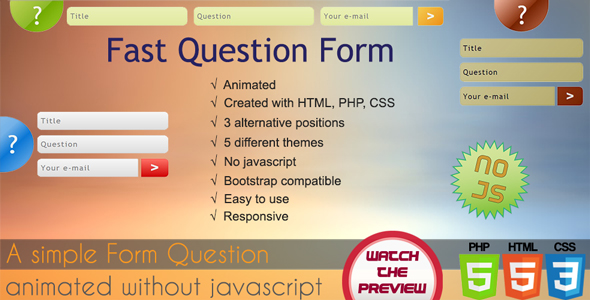 Fast Question Form