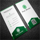 Corporate Vertical Business Card
