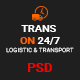 TransOn24/7 | Logistic & Transport PSD Template