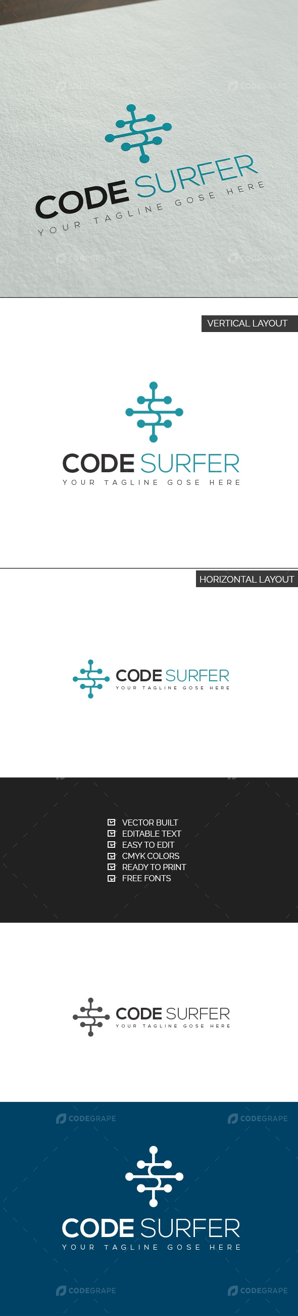 Code Surfer Logo