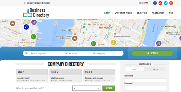 uBusinessDirectory - web solution for business listings & classifieds directory