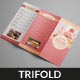 Cake Trifold Menu