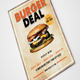 Burger Flyer with Menu