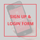 Simple Sign Up or Login Page
