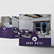 Tri-Fold Brochure Template Hotel Square