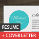 Clean Resume Template With Cover Letter