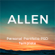 Allen Personal Portfolio PSD Template