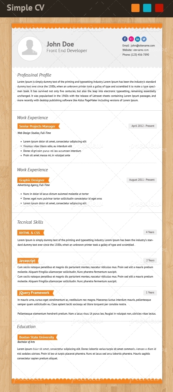 Simple CV