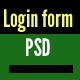 Login Form PSD Design