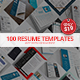 100 Resume Templates with Extended License - Only $19