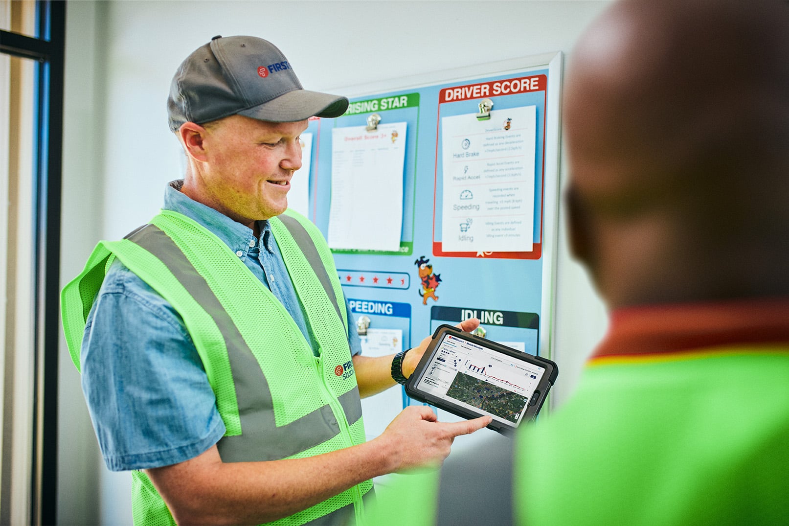 First worker trains others