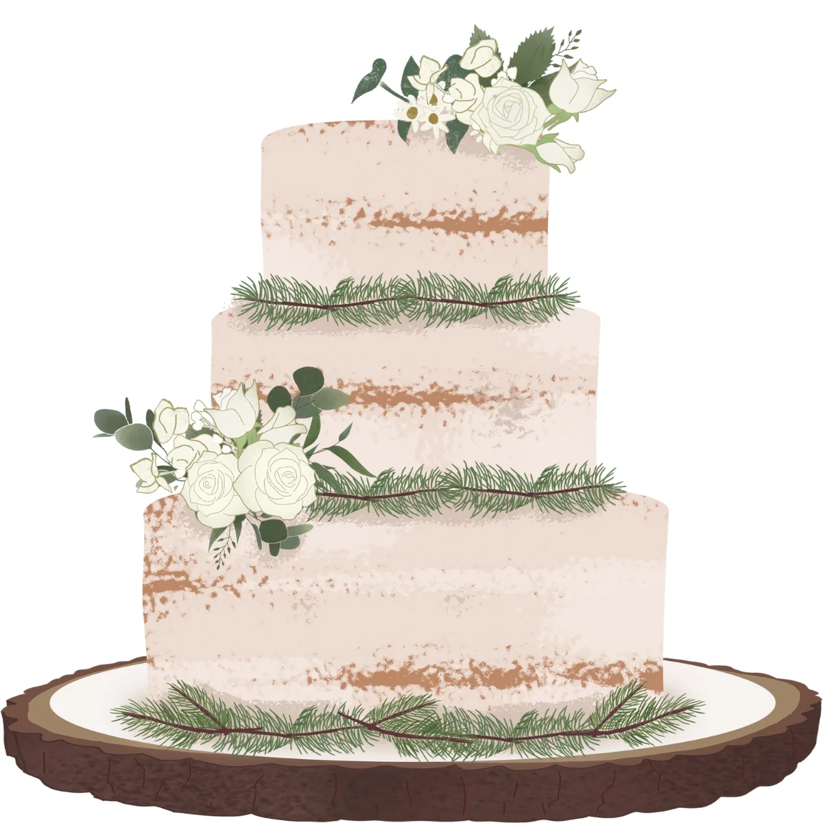 Half-dressed Cake