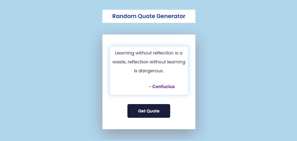 Random Quote Generator using JavaScript & CSS