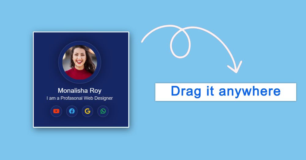 Draggable Div Element using JavaScript