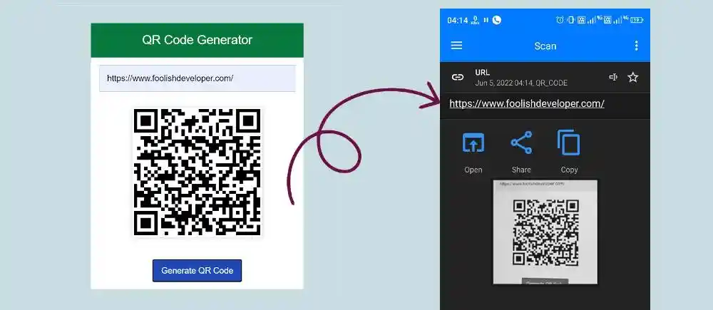 QR Code Generator Using JavaScript
