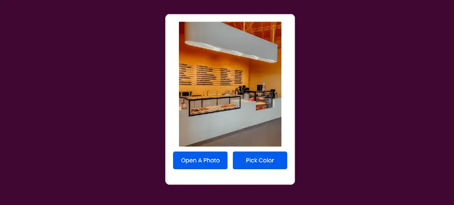 Image Upload And Color Picker Button