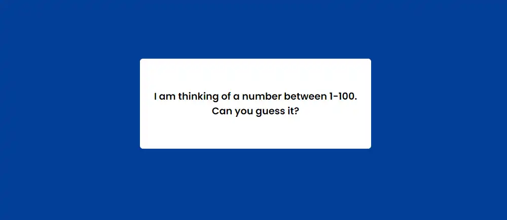 number guessing game javascript