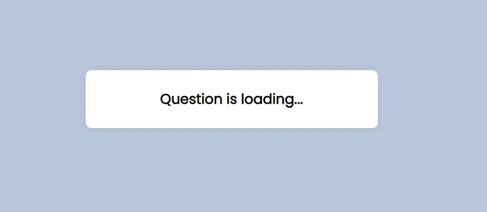Questions of JavaScript Quiz App