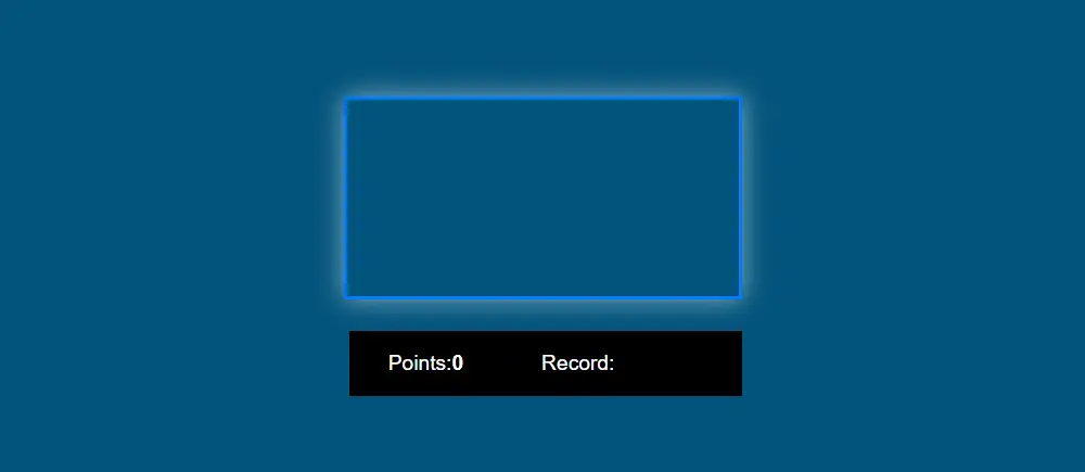 JavaScript snake game results place