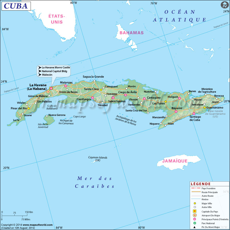 Carte de Cuba