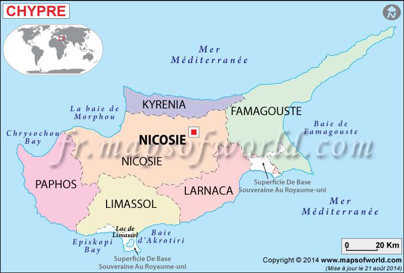 Chypre Carte