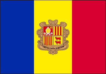 Drapeau de l'Andorre