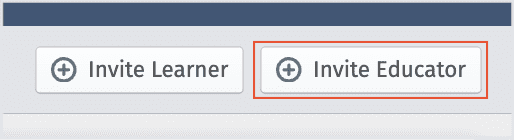 Invite educator button