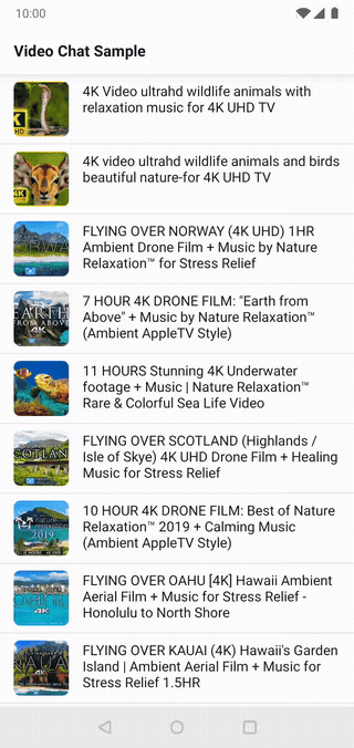 Video Chat Sample Preview