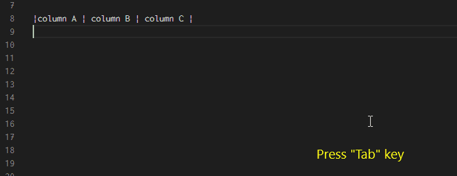 Demo of a table editor