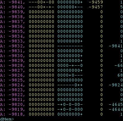 'clicalc' TROM's memory monitor