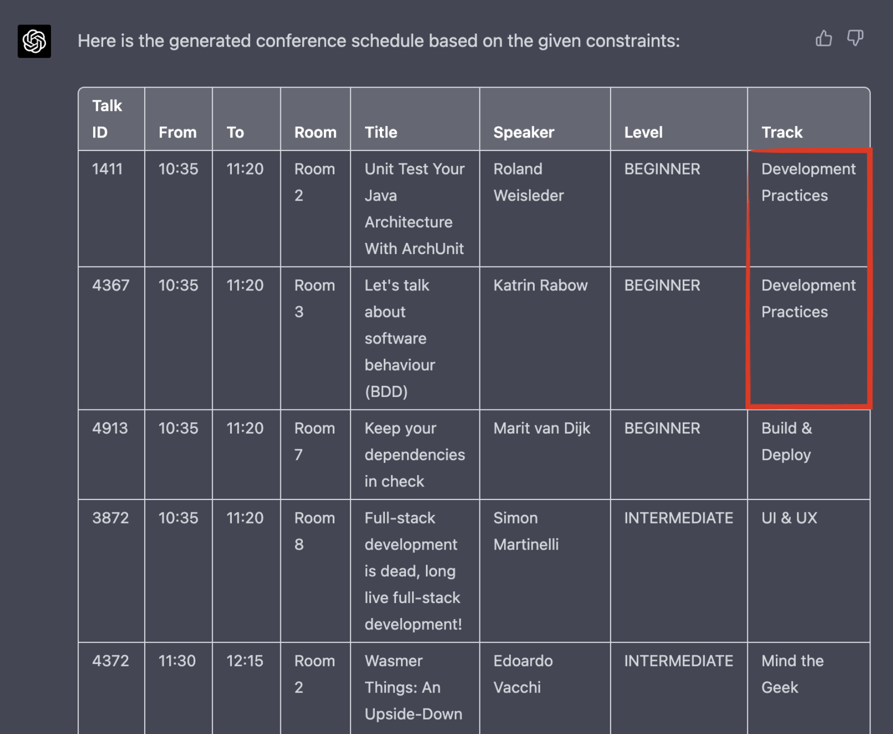 Constraints violation
