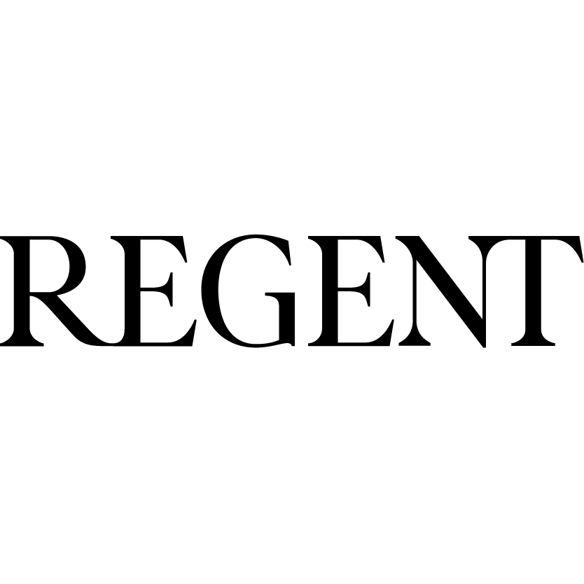 A stylized text representation of the word "REGENT" in bold, uppercase letters.