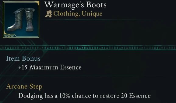 avowed warmages boots