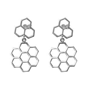 PENDIENTES BEE HAPPY SILVER