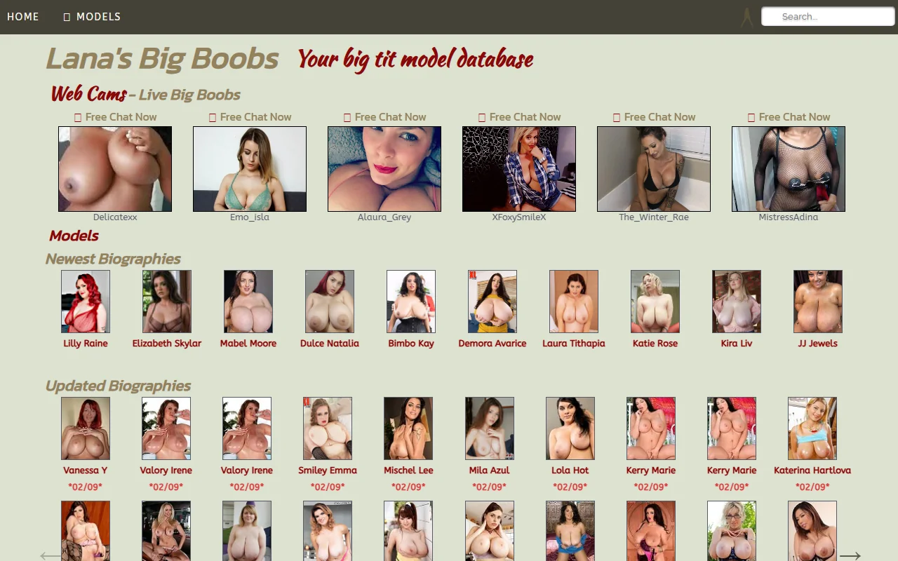 Screenshot of Lanasbigboobs