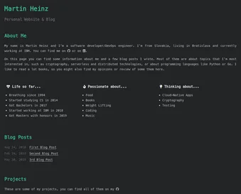 Blog & Personal Website