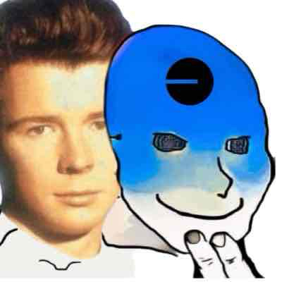 $RICK (rickrolledbase) Farcaster social identity (Fname handle) PFP