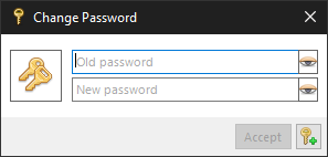 change password window
