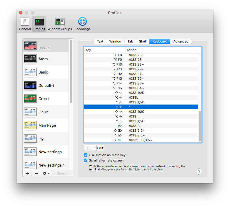 mac setting
