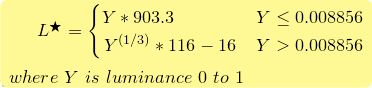 L* from Y equation